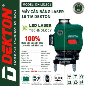 MÁY CÂN BẰNG LASER DEKTON - DK LS1601 - 16 TIA (TIA XANH) - CÓ REMOTE MÁY CÂN BẰNG LASER DEKTON - DK LS1601 - 16 TIA (TIA XANH) - CÓ REMOTE