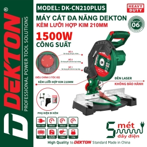 MÁY CẮT NHÔM DEKTON DK CN 210 Plus - Lưỡi hợp kim - chỉnh tốc độ MÁY CẮT NHÔM DEKTON DK CN 210 Plus - Lưỡi hợp kim - chỉnh tốc độ