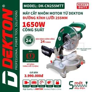 [TẶNG VOUCHER GIẢM GIÁ] MÁY CẮT NHÔM GỖ DEKTON DK - CN 255 MTT (MOTOR KHÔNG CHỔI THAN)
