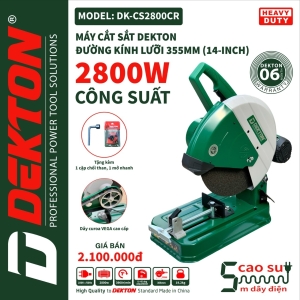 MÁY CẮT SẮT DEKTON - DK-CS 2800 CR - 2800W (CHẠY DÂY CUAROA) MÁY CẮT SẮT DEKTON - DK-CS 2800 CR - 2800W (CHẠY DÂY CUAROA)