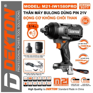 Máy siết Bulong Dekton M21 - IW 1580 PRO - 3/4 " Máy siết Bulong Dekton M21 - IW 1580 PRO - 3/4 "