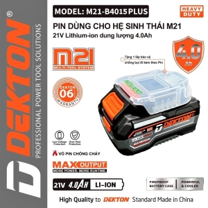 Pin Dekton M21 - B4015 plus - 4 Ah Pin Dekton M21 - B4015 plus - 4 Ah