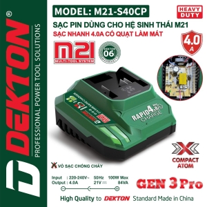Sạc Dekton M21 - S40 CP - 4.0A Sạc Dekton M21 - S40 CP - 4.0A