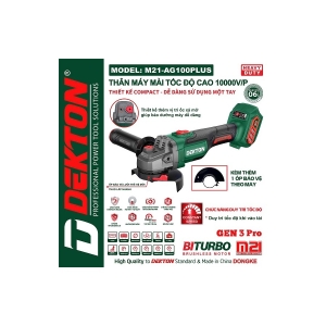 Thân Máy mài Pin Dekton M21-AG100PLUS (Chưa pin sạc) Thân Máy mài Pin Dekton M21-AG100PLUS (Chưa pin sạc)