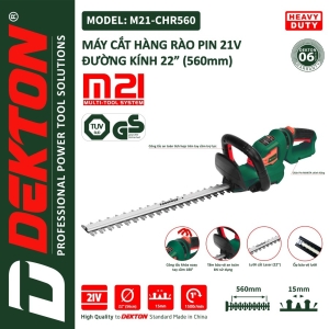 Thân Máy tỉa hàng rào Dekton M21-CHR560 (Chưa bao gồm Pin sạc) Thân Máy tỉa hàng rào Dekton M21-CHR560 (Chưa bao gồm Pin sạc)